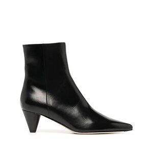 WORN ONCE Aeyde Carly Black Leather Ankle Boots EU 35 US 5